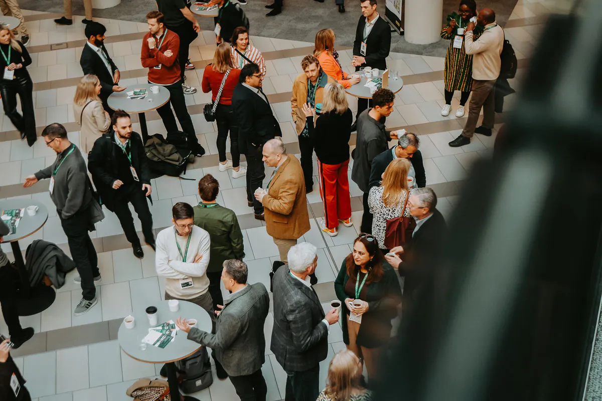 Busy Nexus Leeds for GreenTech Gathering networking